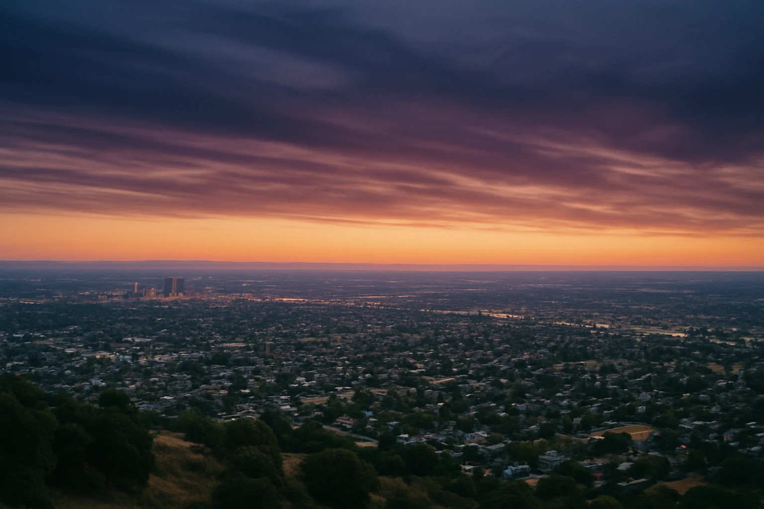 Yuba City, CA skyline