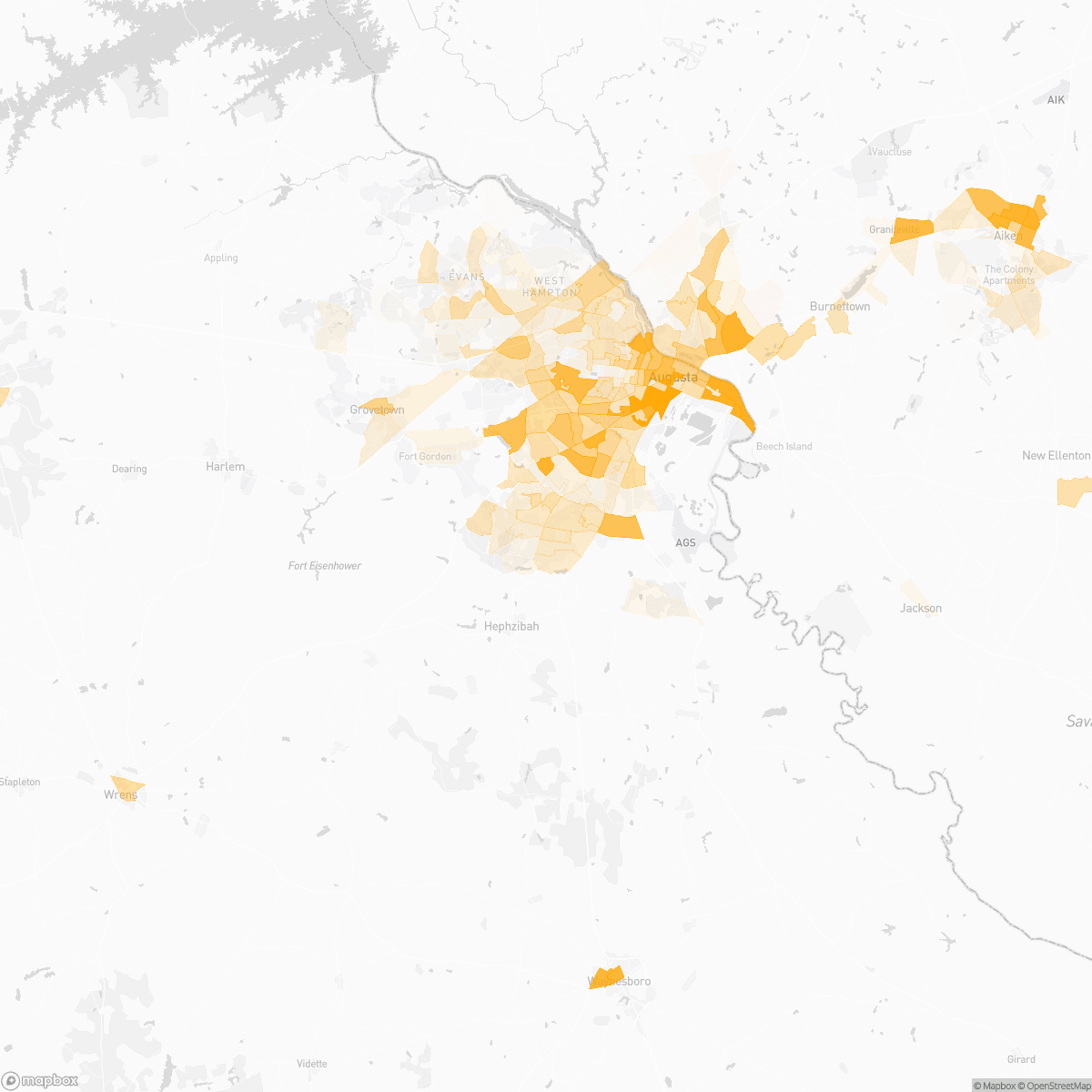 Augusta, GA Crime Map