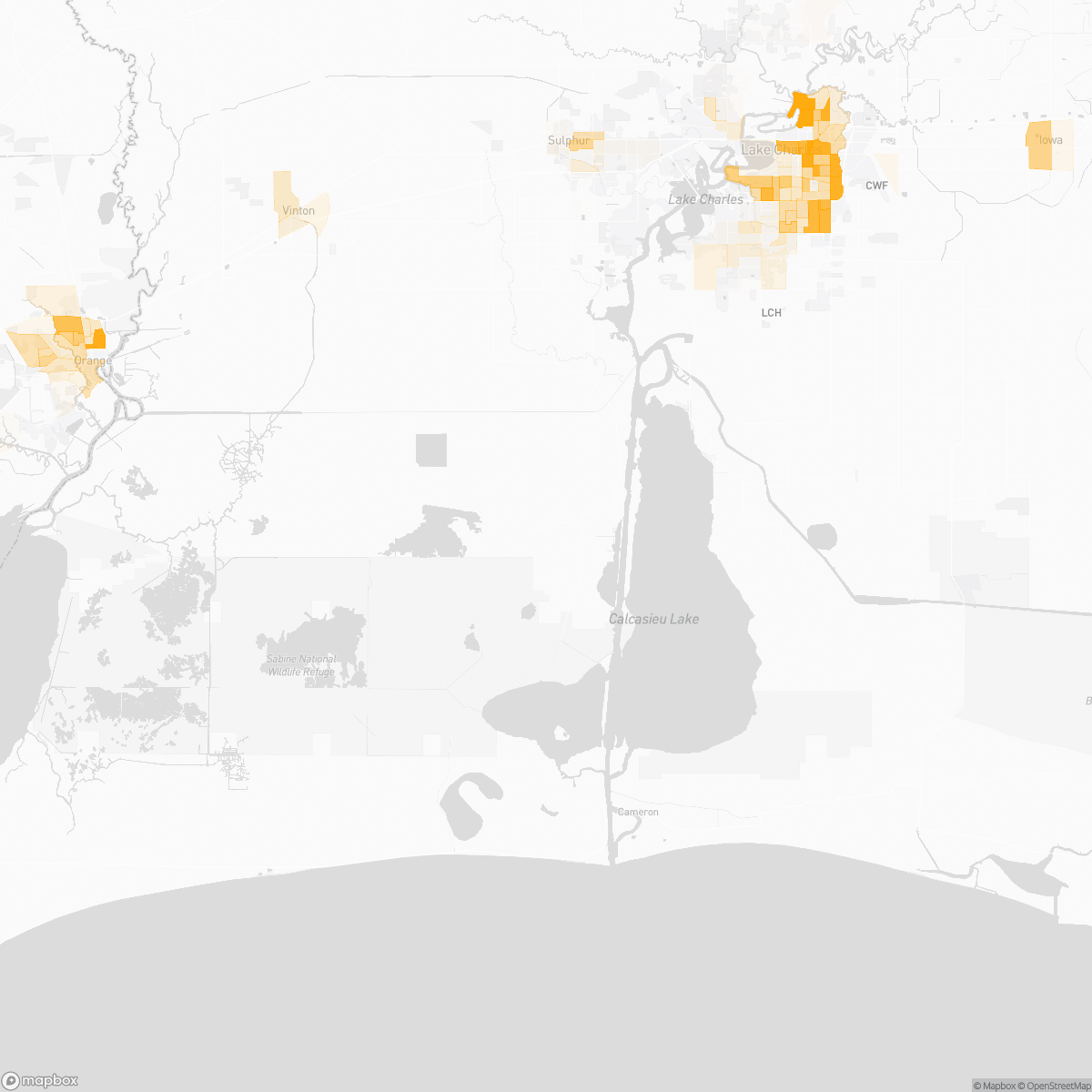 Hackberry, LA Crime Map