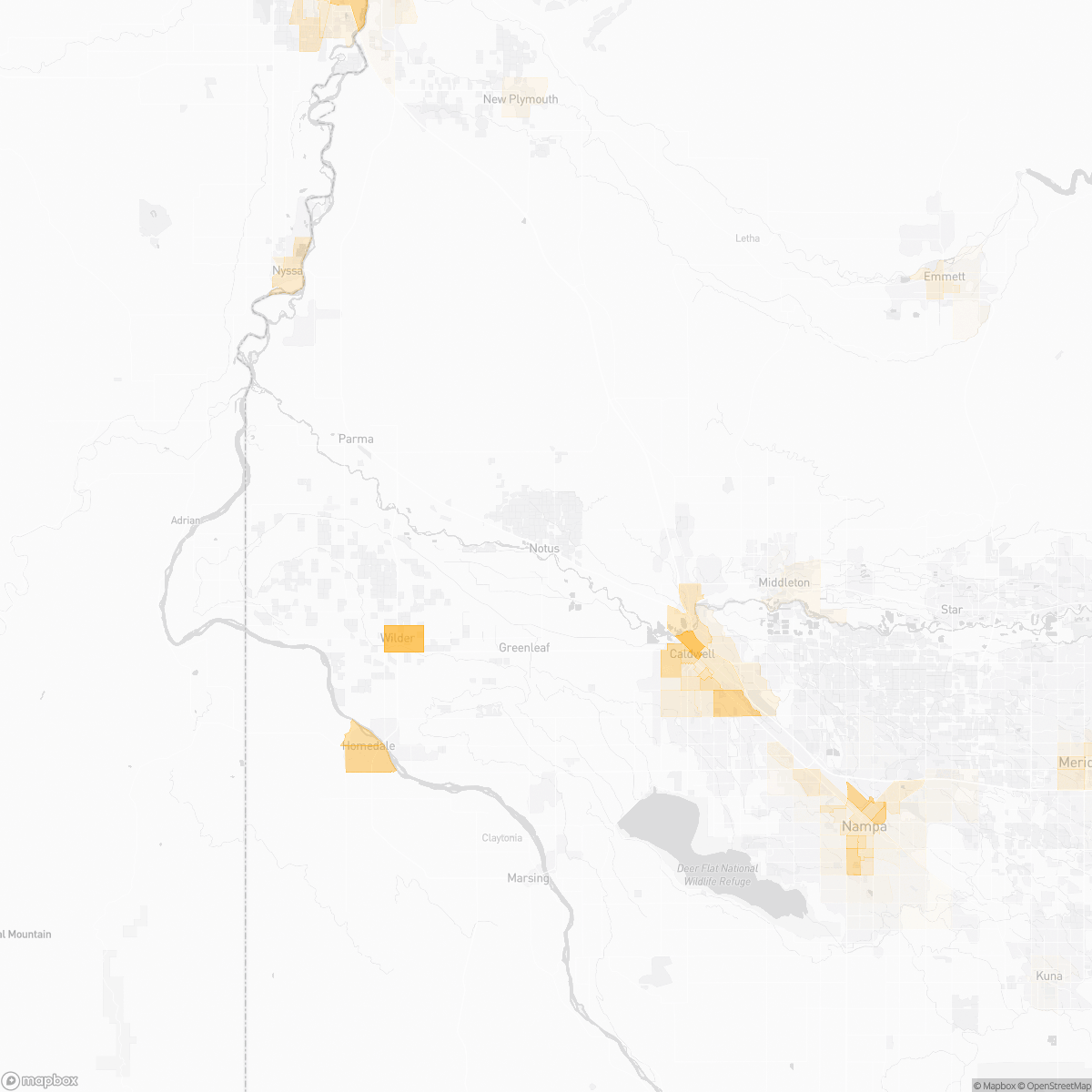 Notus Id Notus, ID Crime Map