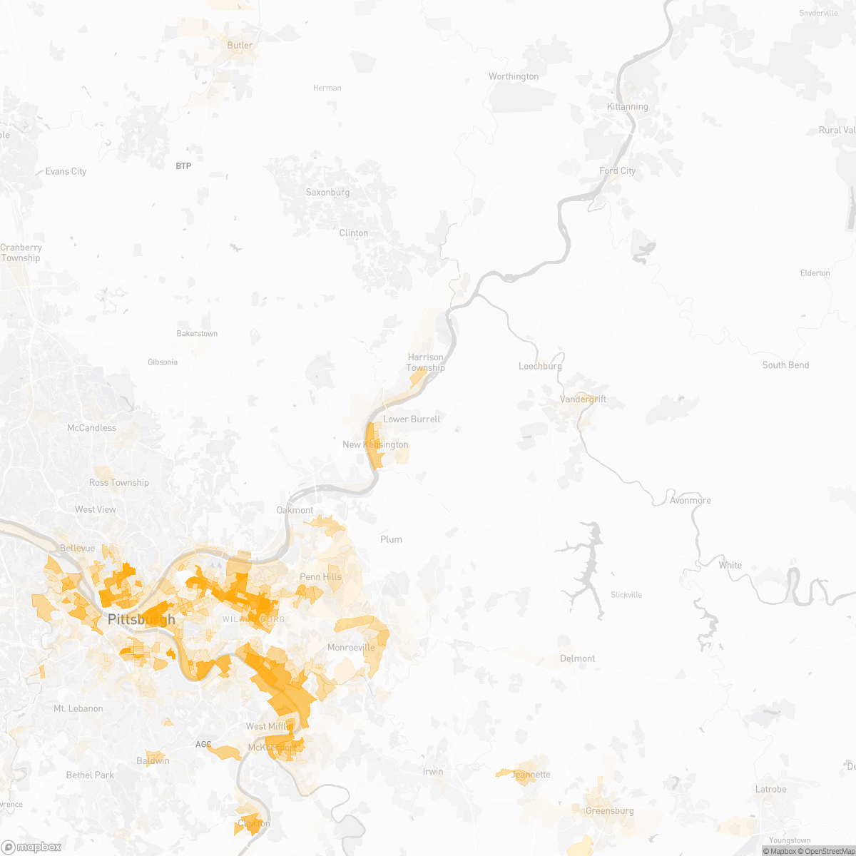 Lower Burrell, PA Crime Map