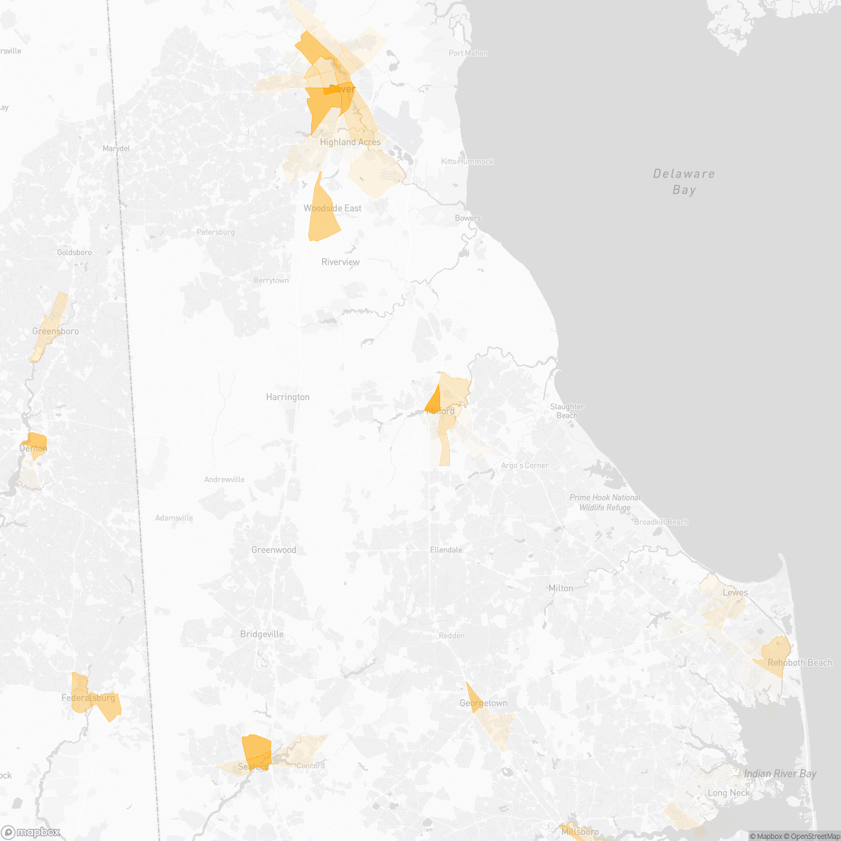 Evergreen Acres, DE Crime Map