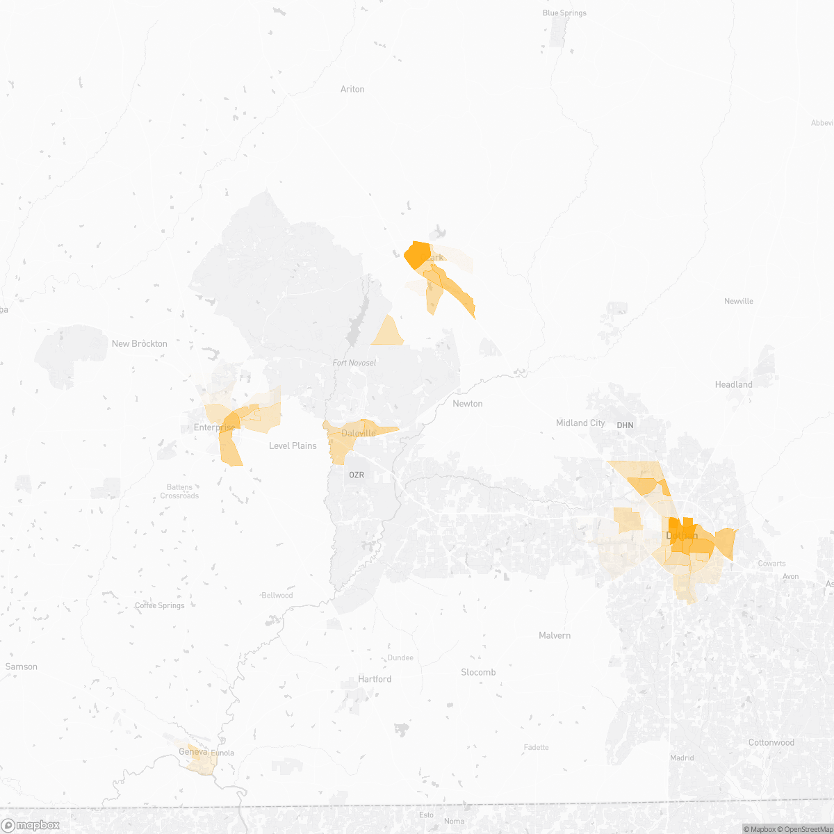 Kelly, AL Crime Map