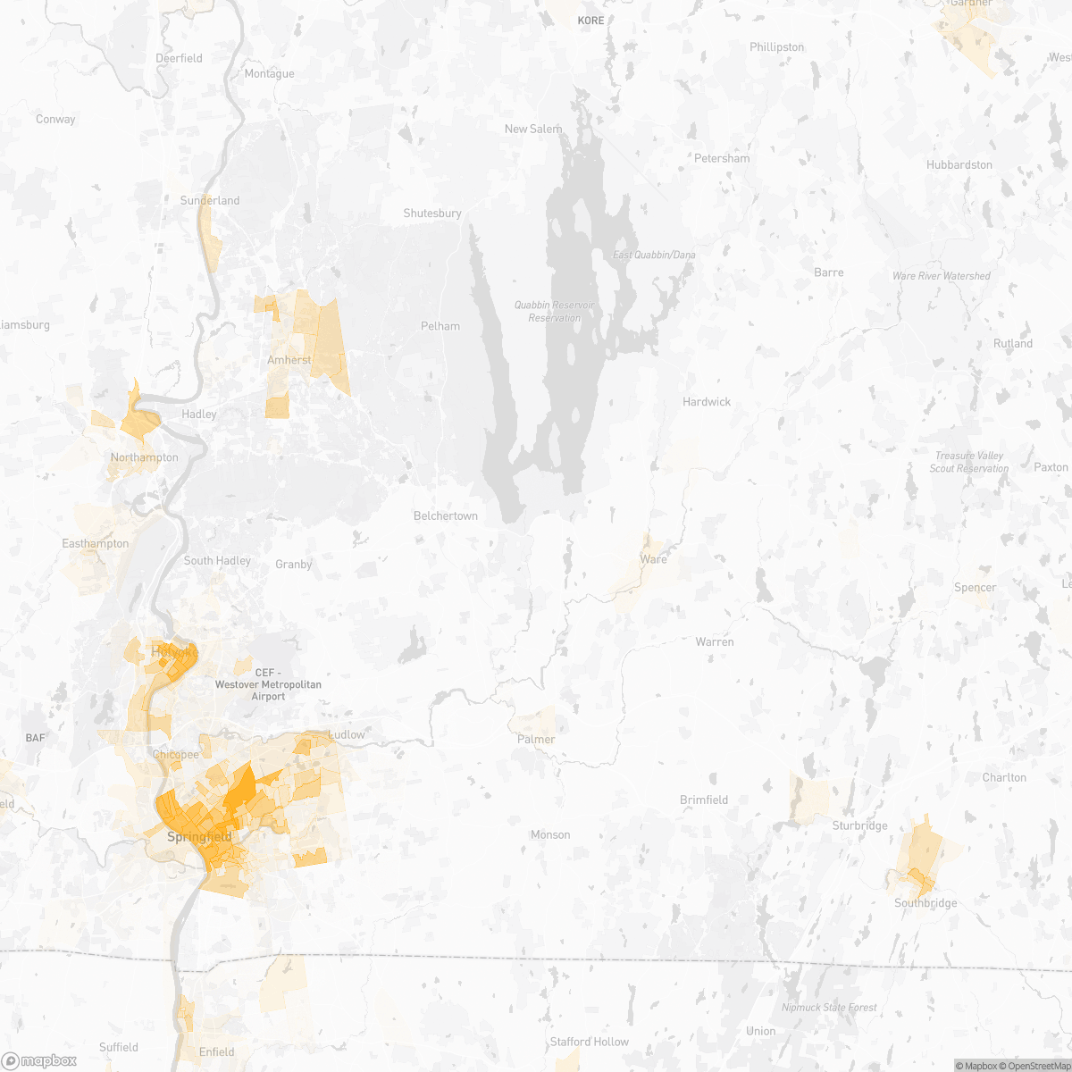 Ware Postcode Map West Ware, MA Crime Map